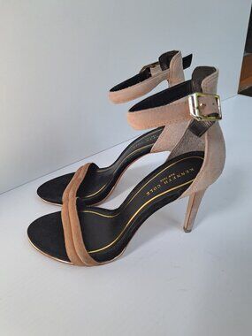 Kenneth Cole Brooke Suede Ankle Strap Sandals – 4” Heels